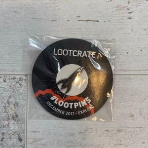 Loot Crate Exclusive Retro Rocket Metal Pin Explore December 2017